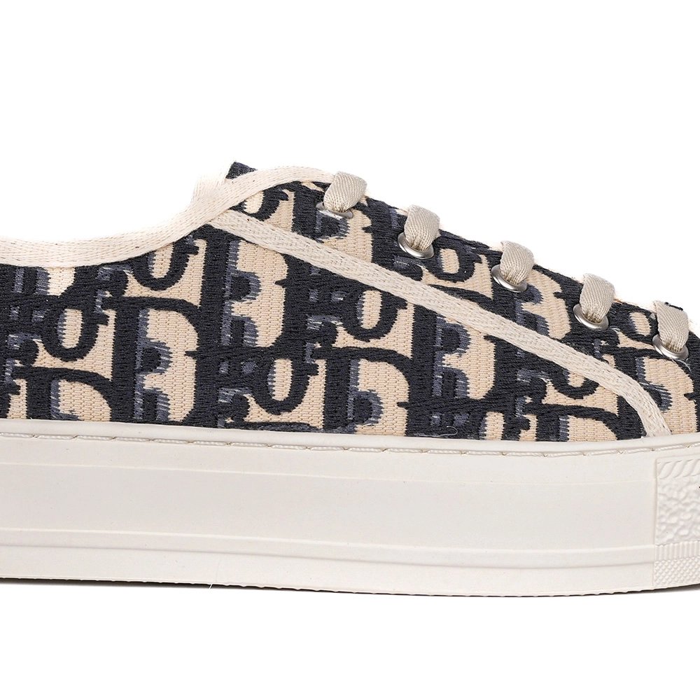 Dior Oblique Embroidered CottonWalknDior Sneaker Deep Blue,DIOR Reps Sneakers,Other Brand Reps Sneakers