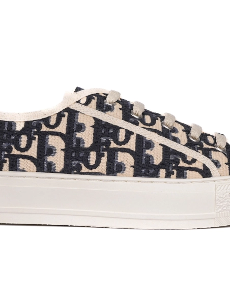 Dior Oblique Embroidered CottonWalknDior Sneaker Deep Blue,DIOR Reps Sneakers,Other Brand Reps Sneakers