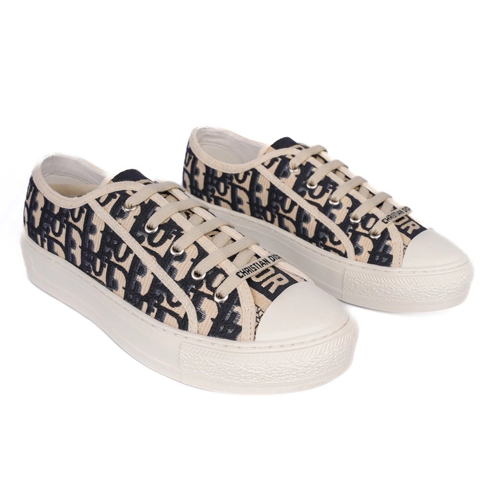 Dior Oblique Embroidered CottonWalknDior Sneaker Deep Blue,DIOR Reps Sneakers,Other Brand Reps Sneakers