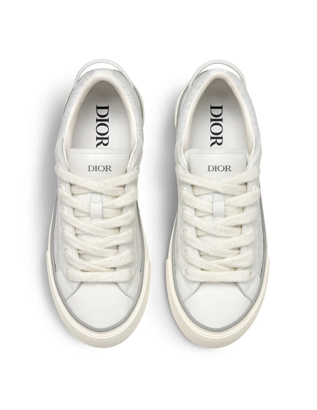 B33 SNEAKER White Smooth Calfskin and Dior Oblique Jacquard,DIOR Reps Sneakers,Other Brand Reps Sneakers