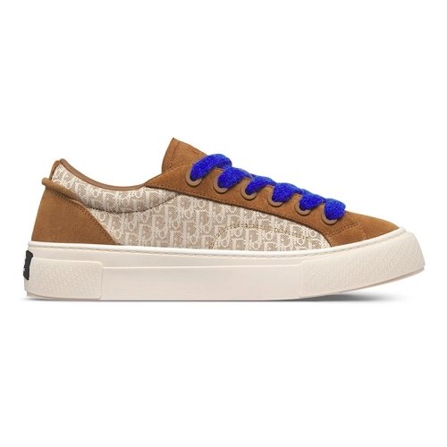 B33 SNEAKER Brown and Cream Dior Oblique Jacquard and Brown Suede,DIOR Reps Sneakers,Other Brand Reps Sneakers