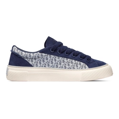 B33 SNEAKER Navy blue Smooth Calfskin Dior Oblique Jacquard,DIOR Reps Sneakers,Other Brand Reps Sneakers