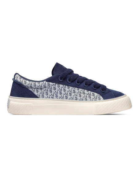 B33 SNEAKER Navy blue Smooth Calfskin Dior Oblique Jacquard,DIOR Reps Sneakers,Other Brand Reps Sneakers