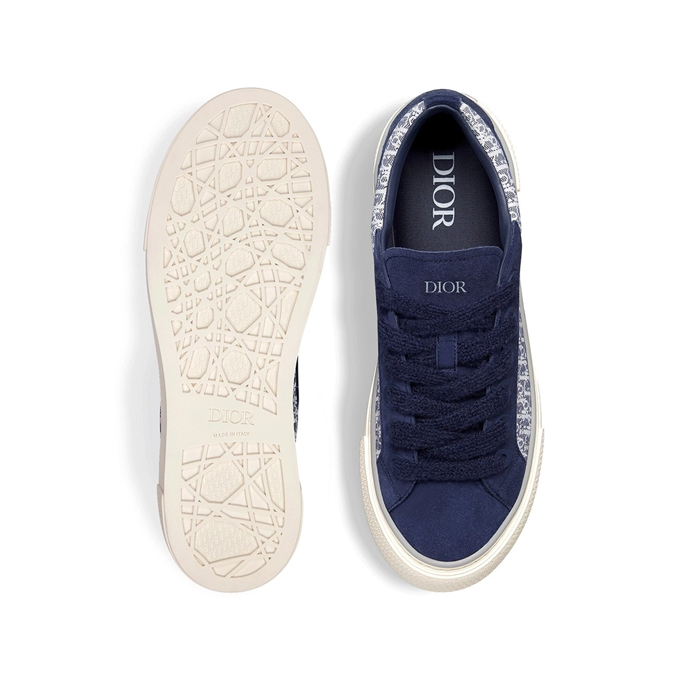 B33 SNEAKER Navy blue Smooth Calfskin Dior Oblique Jacquard,DIOR Reps Sneakers,Other Brand Reps Sneakers