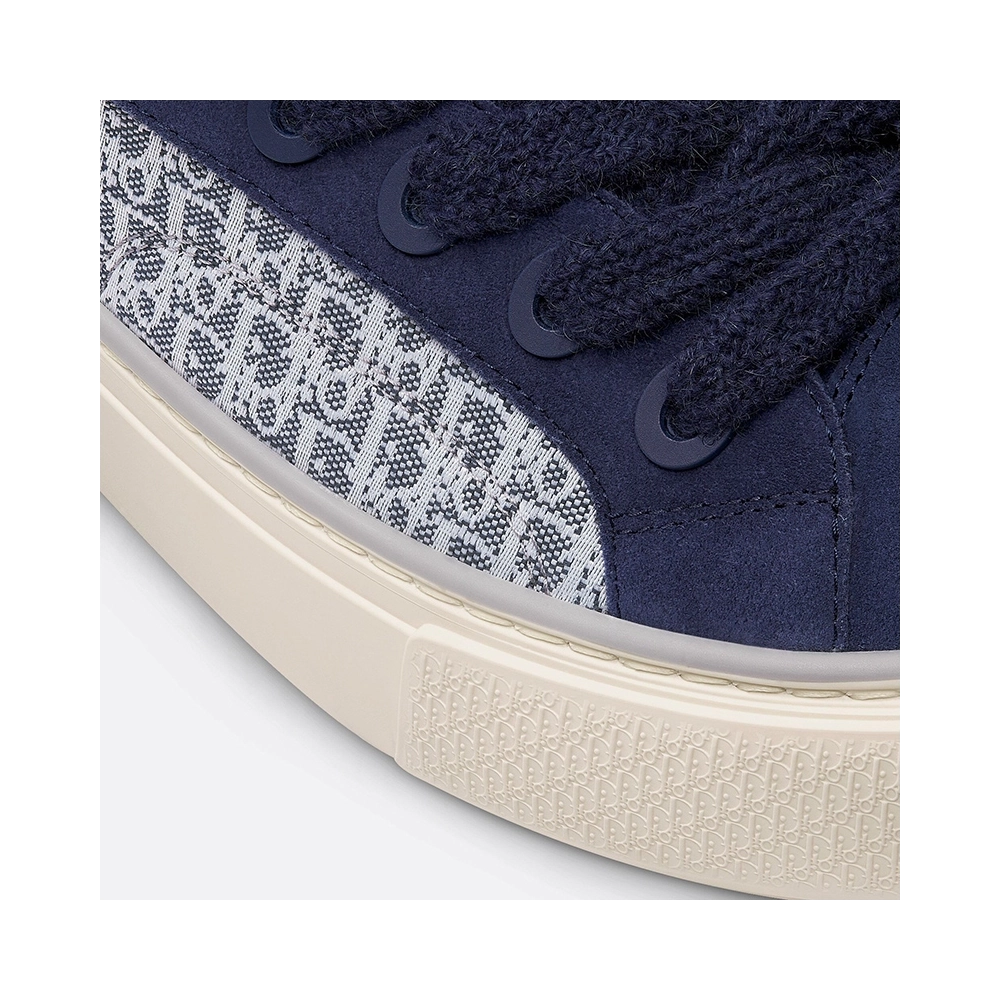 B33 SNEAKER Navy blue Smooth Calfskin Dior Oblique Jacquard,DIOR Reps Sneakers,Other Brand Reps Sneakers