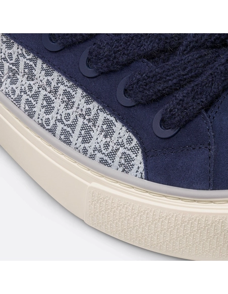B33 SNEAKER Navy blue Smooth Calfskin Dior Oblique Jacquard,DIOR Reps Sneakers,Other Brand Reps Sneakers