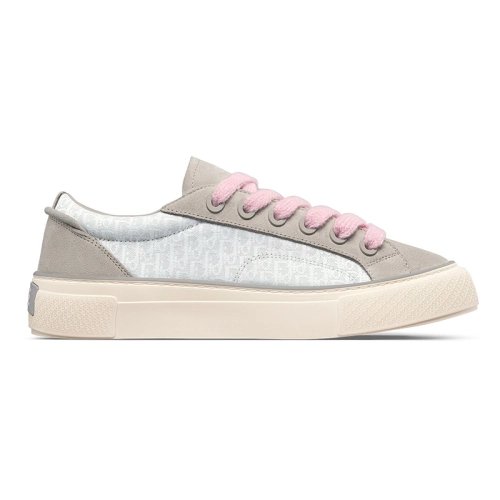 B33 SNEAKER Gray and white Smooth Calfskin Dior Oblique Jacquard,DIOR Reps Sneakers,Other Brand Reps Sneakers