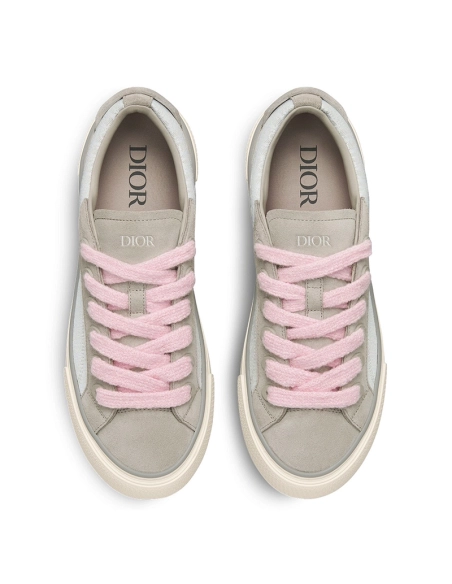 B33 SNEAKER Gray and white Smooth Calfskin Dior Oblique Jacquard,DIOR Reps Sneakers,Other Brand Reps Sneakers