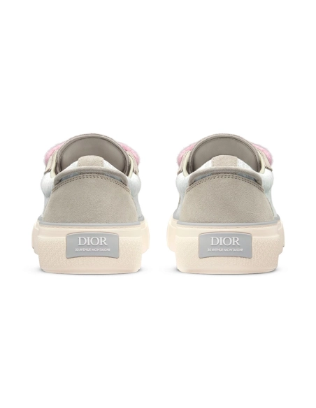B33 SNEAKER Gray and white Smooth Calfskin Dior Oblique Jacquard,DIOR Reps Sneakers,Other Brand Reps Sneakers