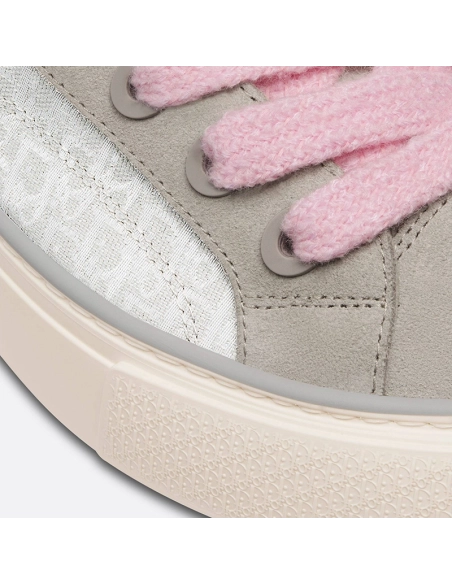 B33 SNEAKER Gray and white Smooth Calfskin Dior Oblique Jacquard,DIOR Reps Sneakers,Other Brand Reps Sneakers