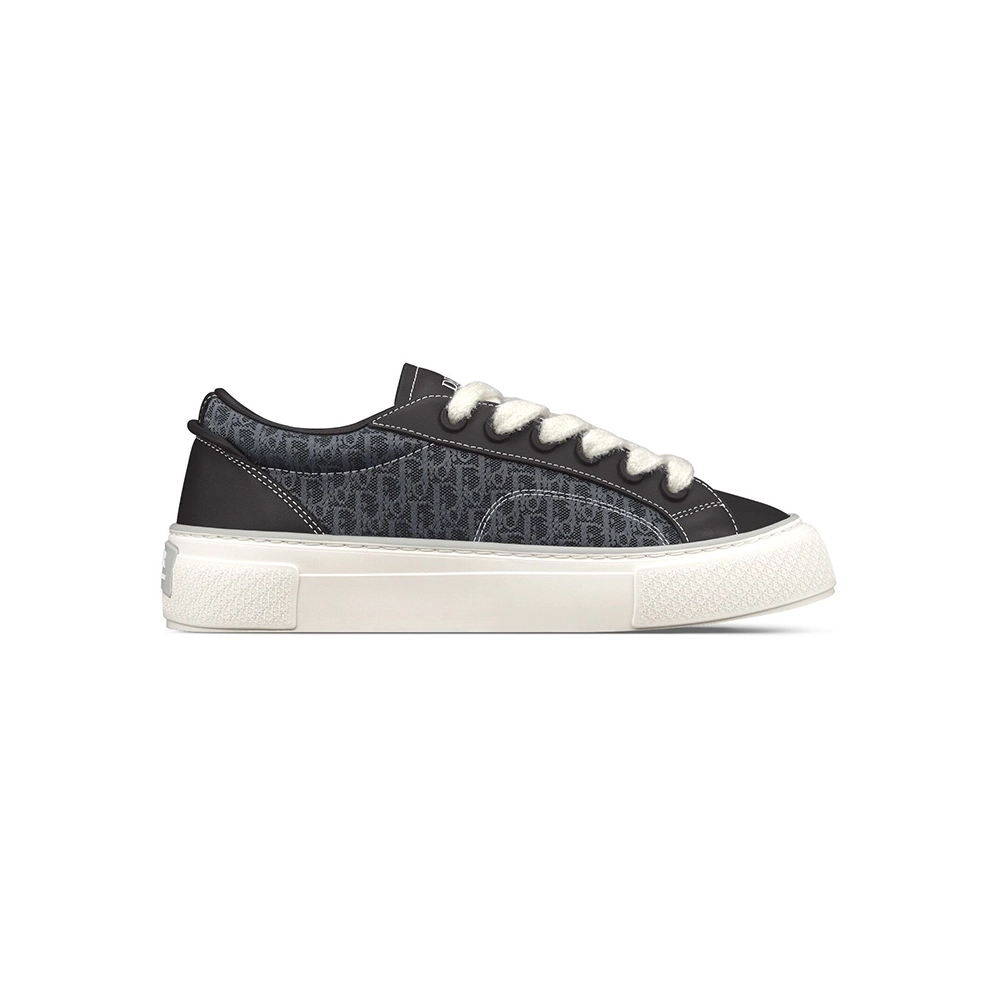 B33 SNEAKER Black Smooth Calfskin and Dior Oblique Jacquard,DIOR Reps Sneakers,Other Brand Reps Sneakers