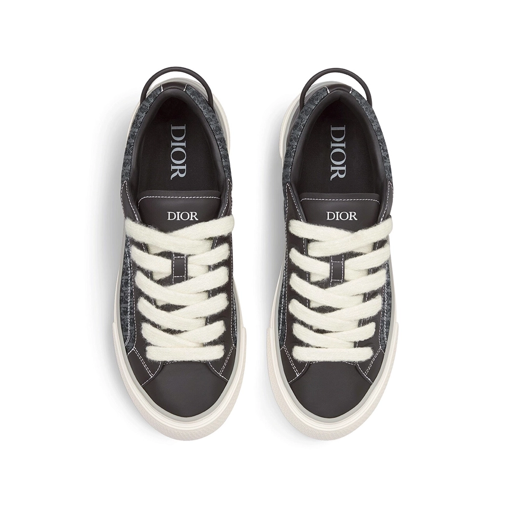 B33 SNEAKER Black Smooth Calfskin and Dior Oblique Jacquard,DIOR Reps Sneakers,Other Brand Reps Sneakers