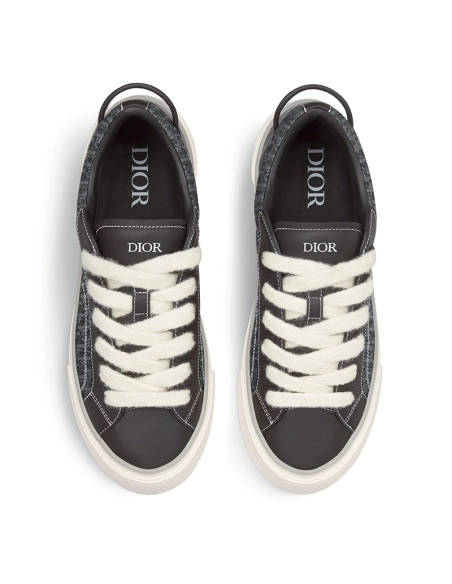 B33 SNEAKER Black Smooth Calfskin and Dior Oblique Jacquard,DIOR Reps Sneakers,Other Brand Reps Sneakers