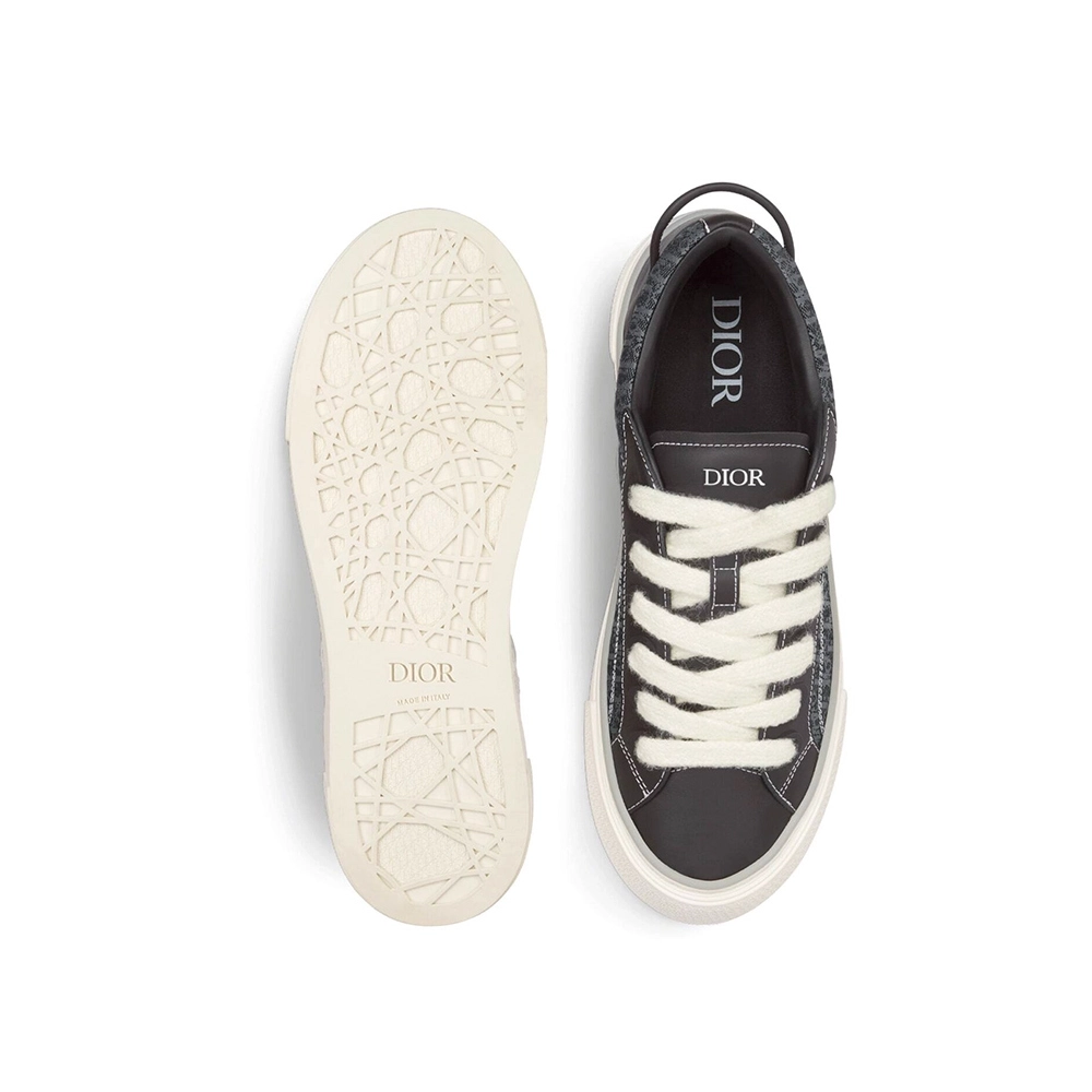 B33 SNEAKER Black Smooth Calfskin and Dior Oblique Jacquard,DIOR Reps Sneakers,Other Brand Reps Sneakers