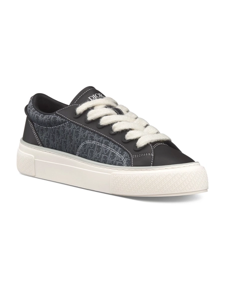 B33 SNEAKER Black Smooth Calfskin and Dior Oblique Jacquard,DIOR Reps Sneakers,Other Brand Reps Sneakers