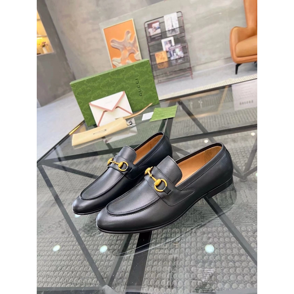 Gucci Jordaan Leather Loafer,GUCCI SHOES Reps,Other Brand Reps Sneakers