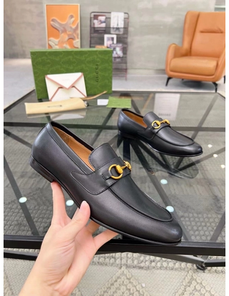 Gucci Jordaan Leather Loafer,GUCCI SHOES Reps,Other Brand Reps Sneakers