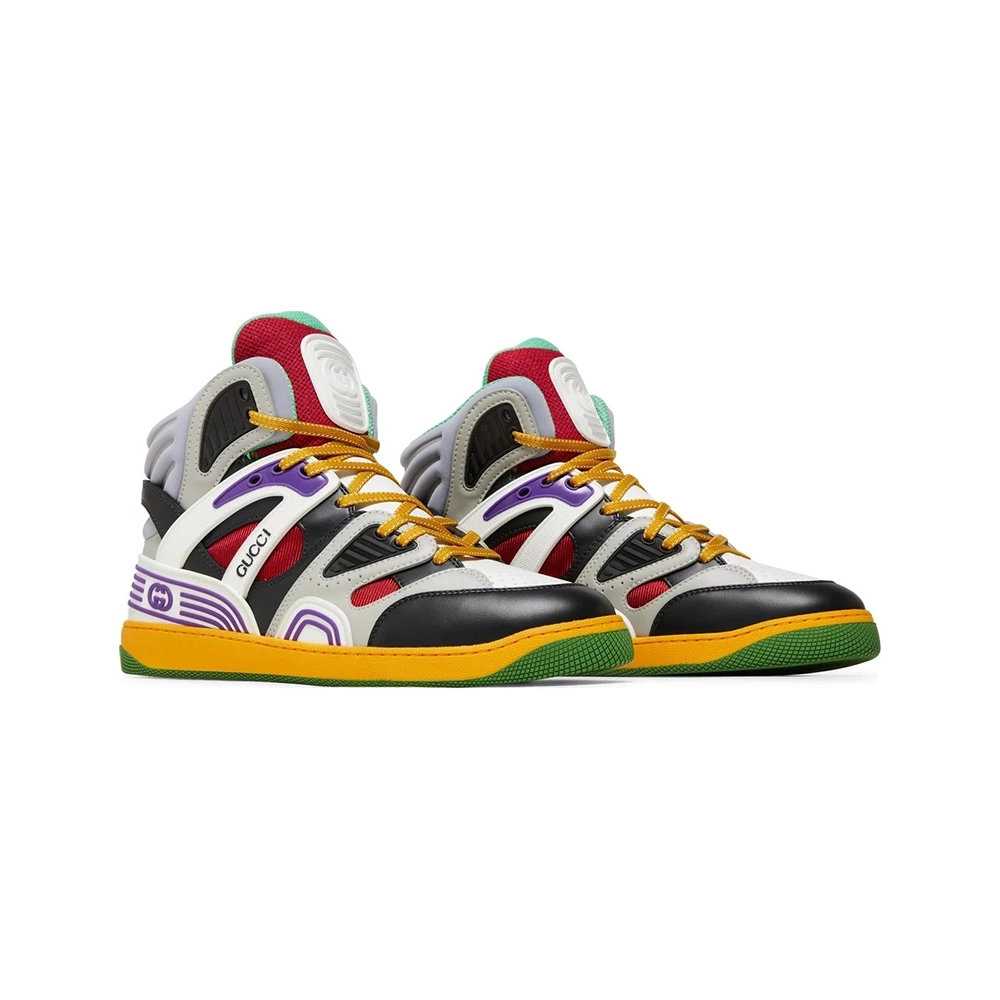 Gucci Basket High Black Demetra,GUCCI SHOES Reps,Other Brand Reps Sneakers