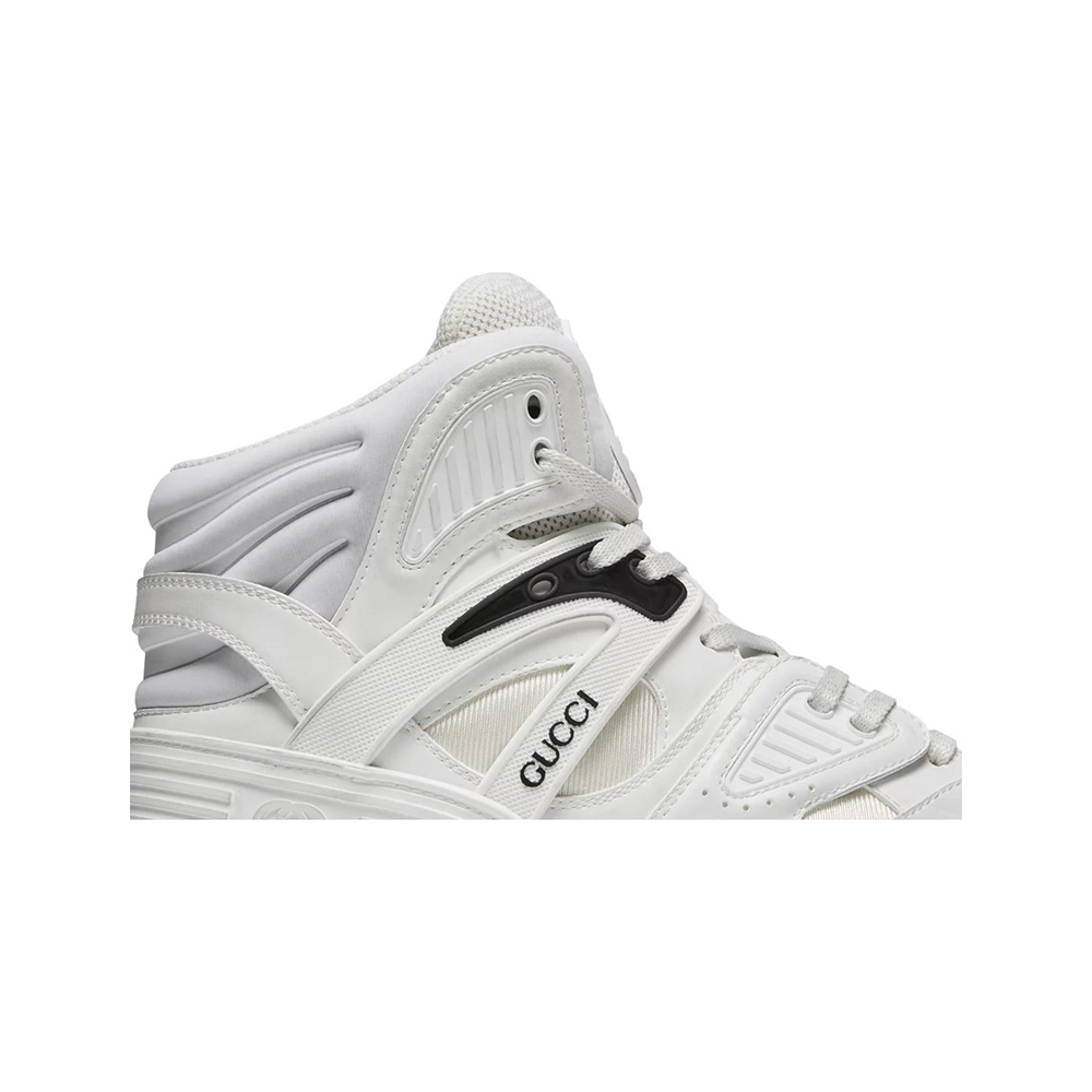 Gucci Basket High Sneaker White Blue,GUCCI SHOES Reps,Other Brand Reps Sneakers