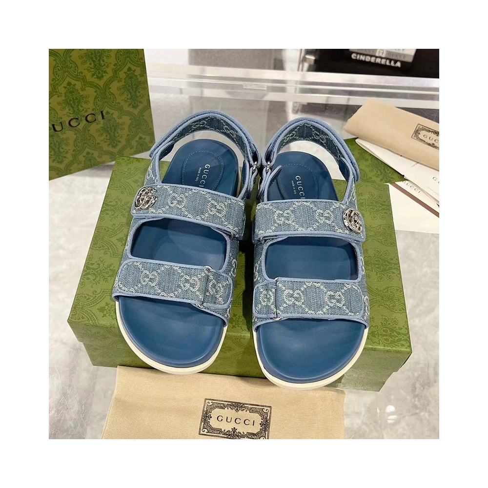 GUCCI SANDAL WITH DOUBLE G,GUCCI SHOES Reps,Other Brand Reps Sneakers
