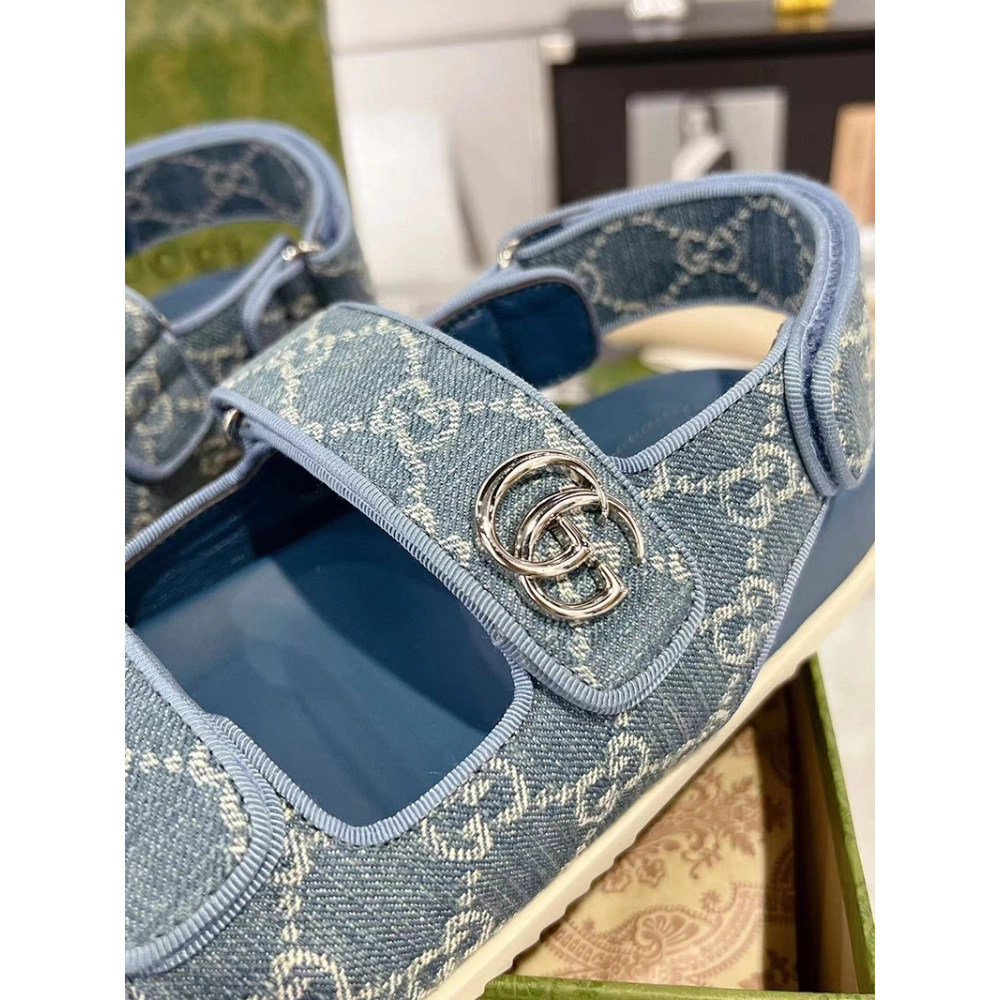 GUCCI SANDAL WITH DOUBLE G,GUCCI SHOES Reps,Other Brand Reps Sneakers