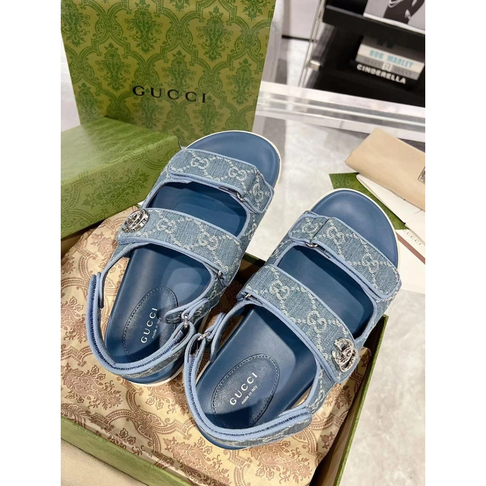 GUCCI SANDAL WITH DOUBLE G,GUCCI SHOES Reps,Other Brand Reps Sneakers