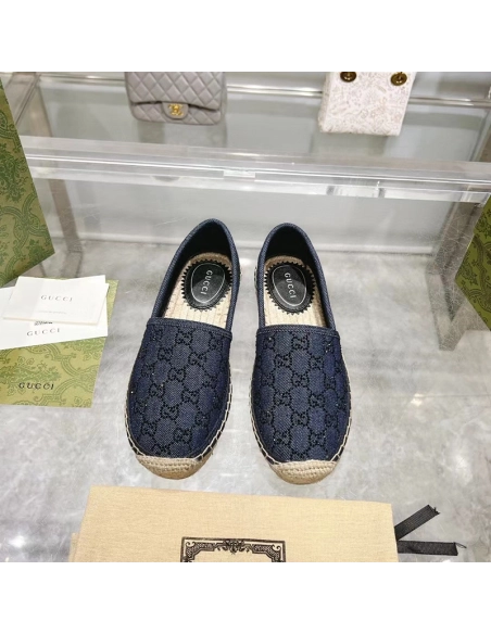 Gucci Womens Espadrille With GG Crystals,GUCCI SHOES Reps,Other Brand Reps Sneakers