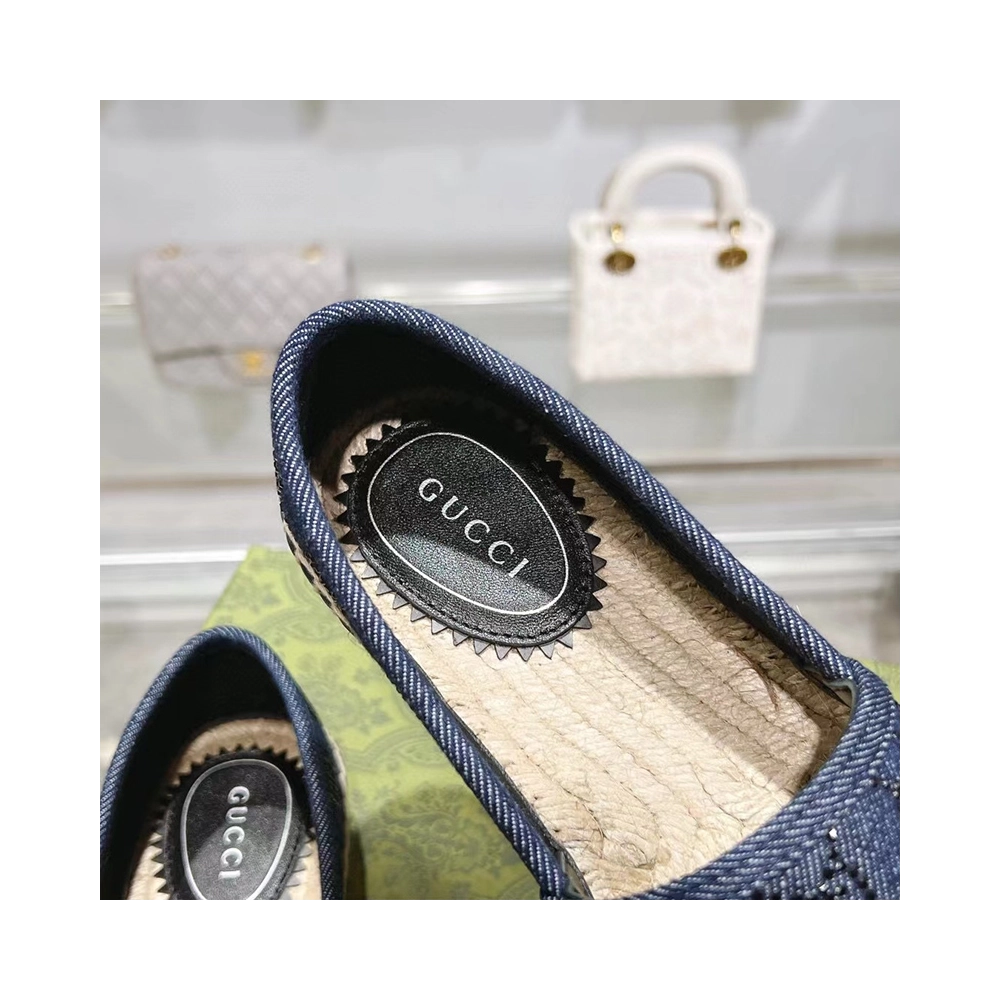 Gucci Womens Espadrille With GG Crystals,GUCCI SHOES Reps,Other Brand Reps Sneakers