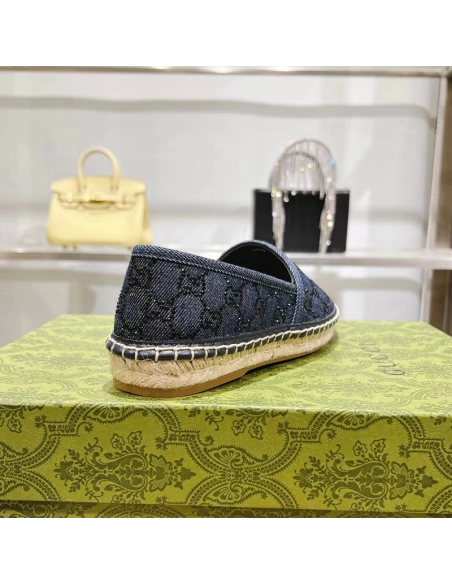 Gucci Womens Espadrille With GG Crystals,GUCCI SHOES Reps,Other Brand Reps Sneakers