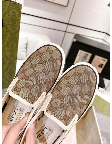 GUCCI TENNIS 1977 SLIPON SNEAKER,GUCCI SHOES Reps,Other Brand Reps Sneakers