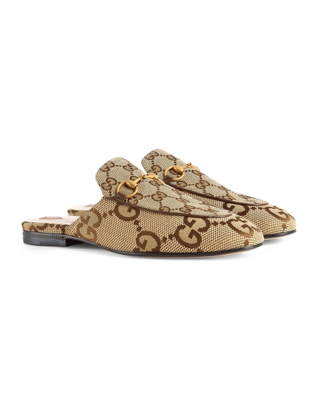 GUCCI WOMENS JUMBO GG PRINCETOWN SLIPPER,GUCCI SHOES Reps,Other Brand Reps Sneakers