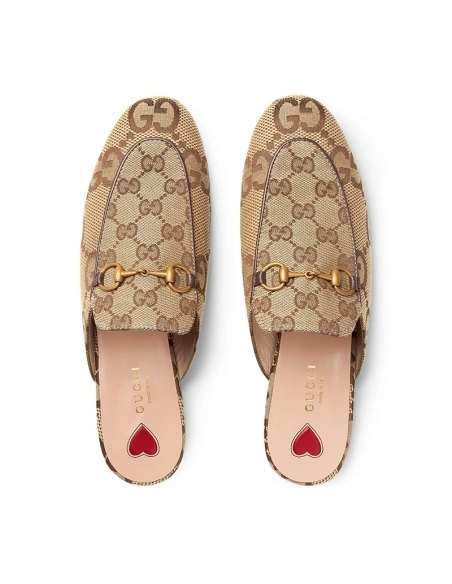 GUCCI WOMENS JUMBO GG PRINCETOWN SLIPPER,GUCCI SHOES Reps,Other Brand Reps Sneakers