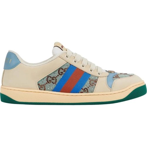 Gucci Screener Sneaker Brown Blue Red,GUCCI SHOES Reps,Other Brand Reps Sneakers