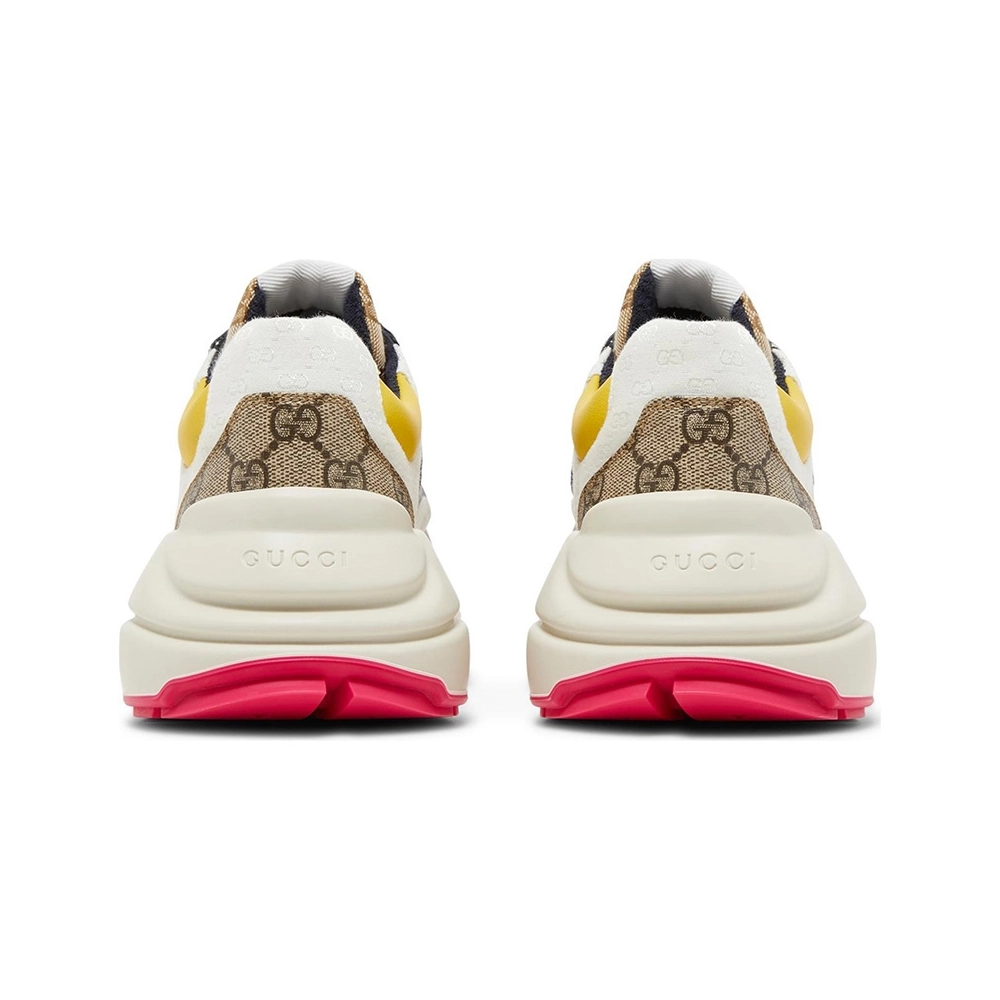 GUCCI GG RHYTON BEIGE WHITE YELLOW,GUCCI SHOES Reps,Other Brand Reps Sneakers