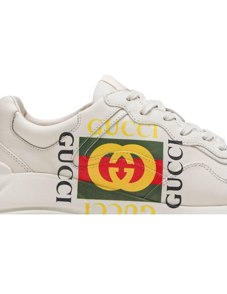 Gucci Rhyton Leather Sneaker Vintage Logo,GUCCI SHOES Reps,Other Brand Reps Sneakers