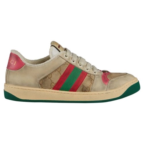 Gucci Screener Distressed Pink Green,GUCCI SHOES Reps,Other Brand Reps Sneakers