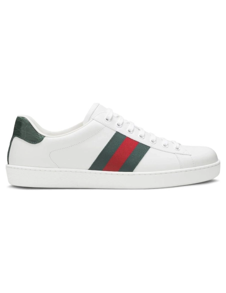 Gucci Ace Leather White,GUCCI SHOES Reps,Other Brand Reps Sneakers