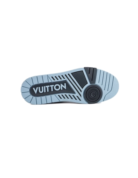 Louis Vuitton Mens Trainer Blue Denim Monogram Reps Sneakers,Louis Vuitton Trainer,LOUIS VUITTON Reps Sneakers,Other Brand Reps 