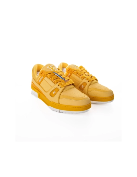 Louis Vuitton LV Trainer Yellow White,Louis Vuitton Trainer,LOUIS VUITTON Reps Sneakers,Other Brand Reps Sneakers