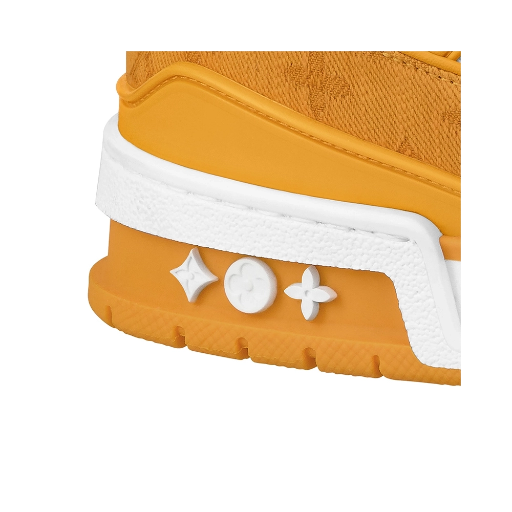 Louis Vuitton Trainer Low Yellow Monogram Denim,Louis Vuitton Trainer,LOUIS VUITTON Reps Sneakers,Other Brand Reps Sneakers