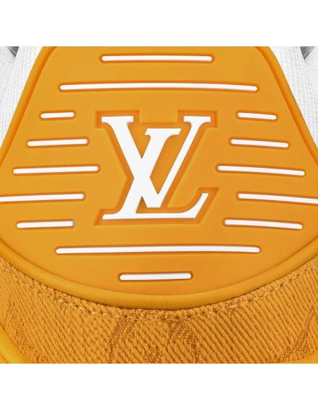 Louis Vuitton Trainer Low Yellow Monogram Denim,Louis Vuitton Trainer,LOUIS VUITTON Reps Sneakers,Other Brand Reps Sneakers