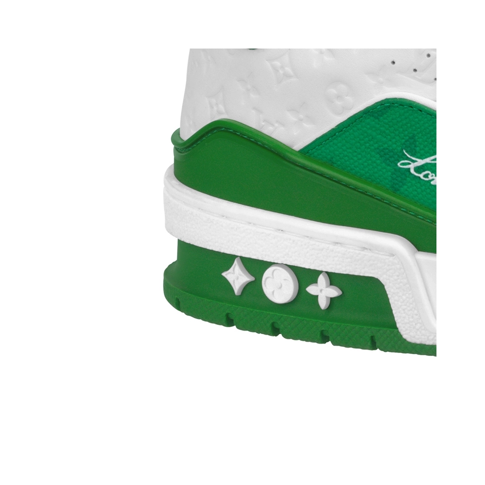 Louis Vuitton Trainer No.54 Signature Green White,Louis Vuitton Trainer,LOUIS VUITTON Reps Sneakers,Other Brand Reps Sneakers