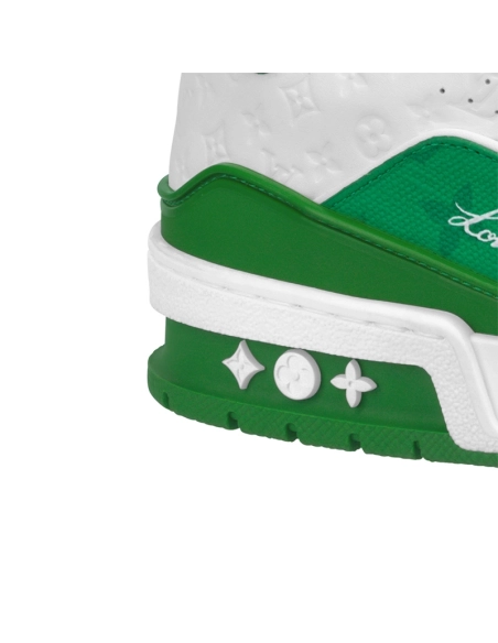 Louis Vuitton Trainer No.54 Signature Green White,Louis Vuitton Trainer,LOUIS VUITTON Reps Sneakers,Other Brand Reps Sneakers