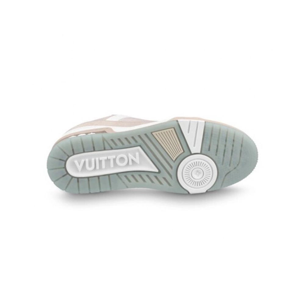 Louis Vuitton LV Trainer Beige Monogram Demin,Louis Vuitton Trainer,LOUIS VUITTON Reps Sneakers,Other Brand Reps Sneakers