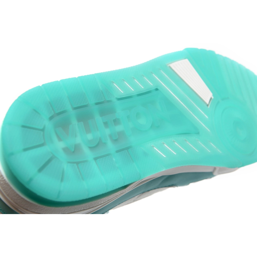 Louis Vuitton LV Trainer Green White,Louis Vuitton Trainer,LOUIS VUITTON Reps Sneakers,Other Brand Reps Sneakers