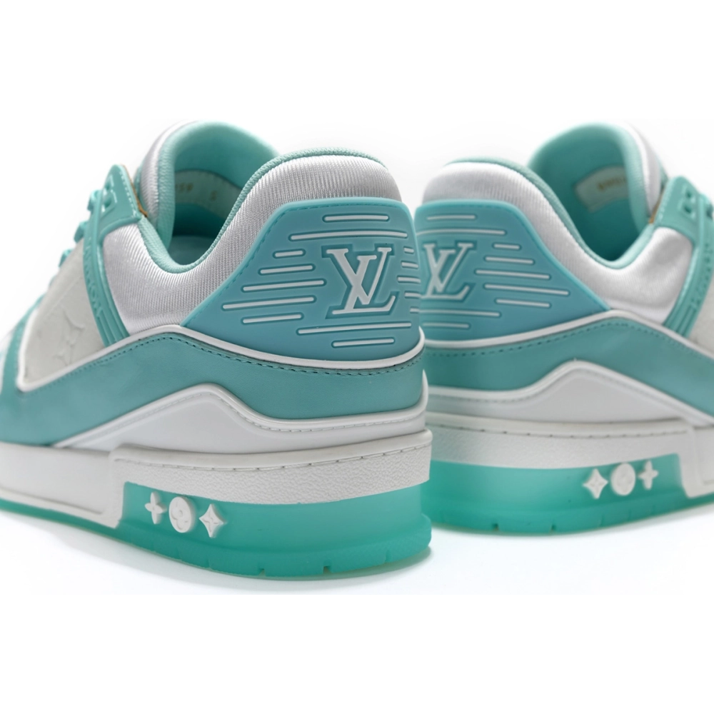 Louis Vuitton LV Trainer Green White,Louis Vuitton Trainer,LOUIS VUITTON Reps Sneakers,Other Brand Reps Sneakers