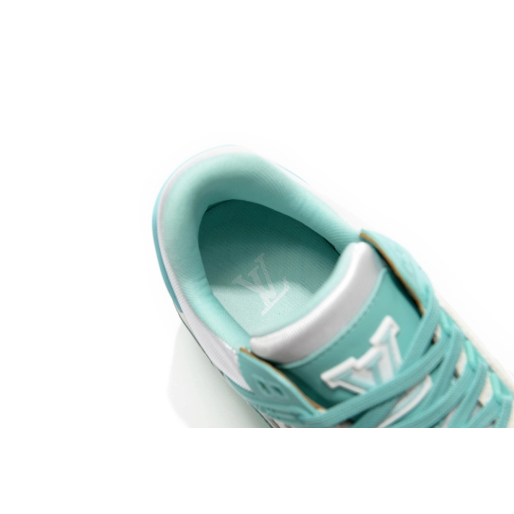 Louis Vuitton LV Trainer Green White,Louis Vuitton Trainer,LOUIS VUITTON Reps Sneakers,Other Brand Reps Sneakers