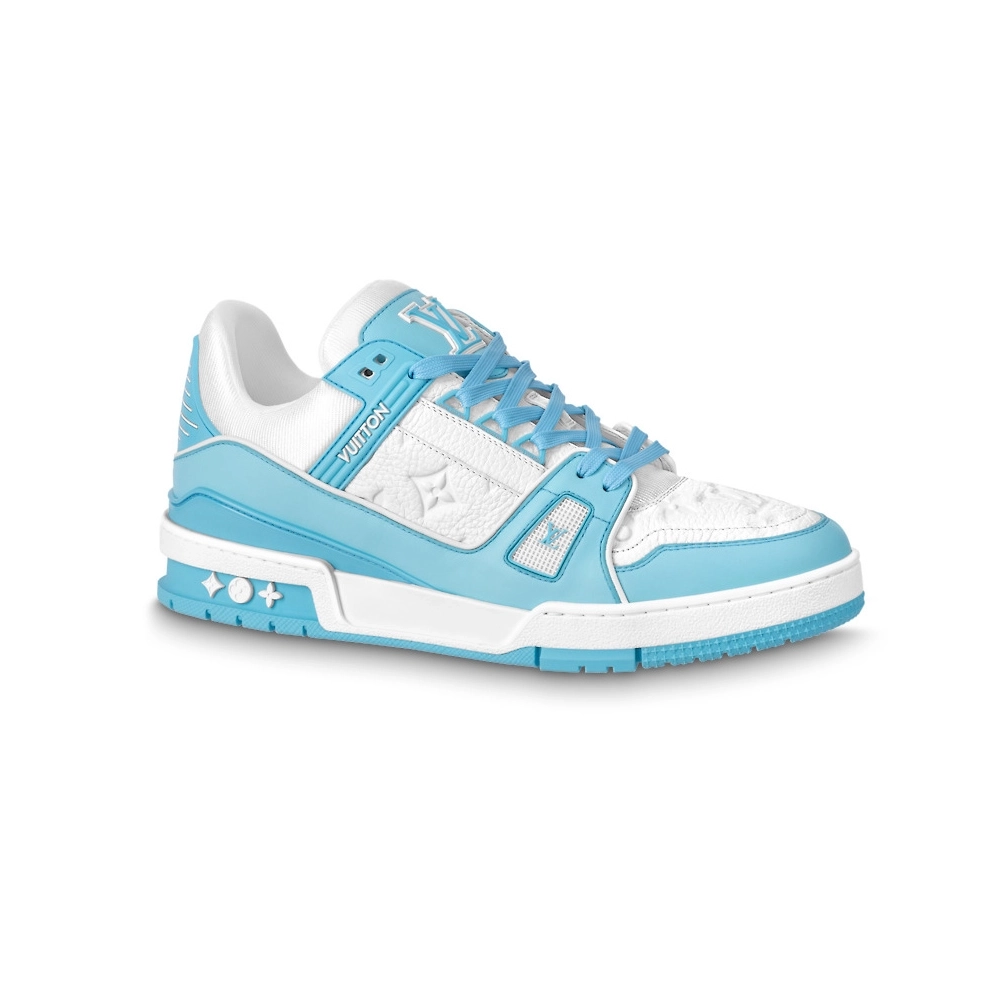 Louis Vuitton Trainer Low White Sky Blue,Louis Vuitton Trainer,LOUIS VUITTON Reps Sneakers,Other Brand Reps Sneakers