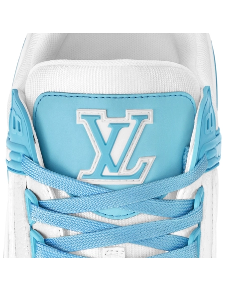 Louis Vuitton Trainer Low White Sky Blue,Louis Vuitton Trainer,LOUIS VUITTON Reps Sneakers,Other Brand Reps Sneakers