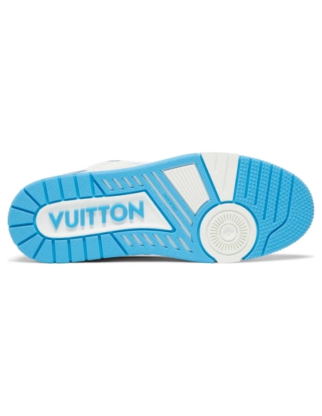 Louis Vuitton Trainer Low Light Blue Monogram Denim,Louis Vuitton Trainer,LOUIS VUITTON Reps Sneakers,Other Brand Reps Sneakers